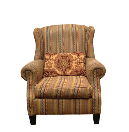 an armchair isolated on white background                                    の写真素材