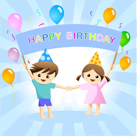 happy birthday のイラスト素材