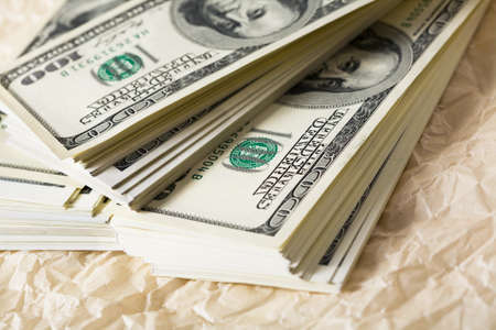 Heap of dollars, money backgroundの写真素材