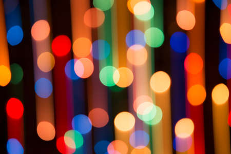 Bright background of dynamic lights.  Fireworkの写真素材