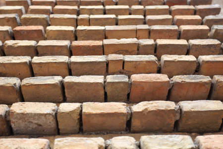 Old  brick wall, vintage backgroundの写真素材