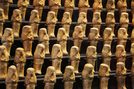 Egyptian golden statuettesの写真素材