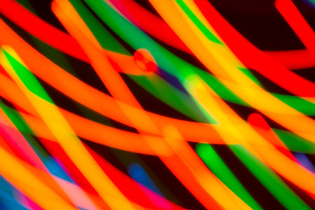 Bright background of dynamic lights.
