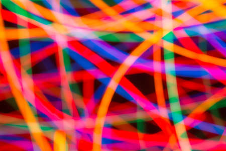 Bright background of dynamic lightsの写真素材