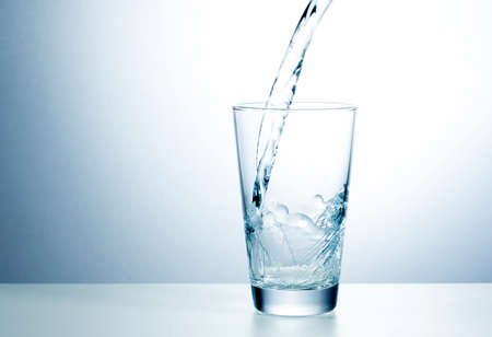 Glass of fresh water