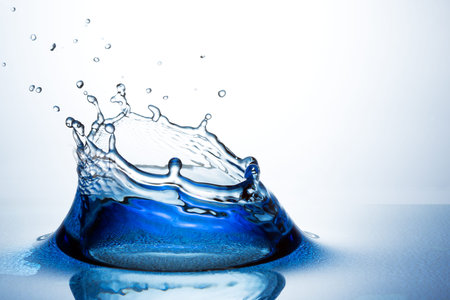 Beautiful splash of waterの写真素材