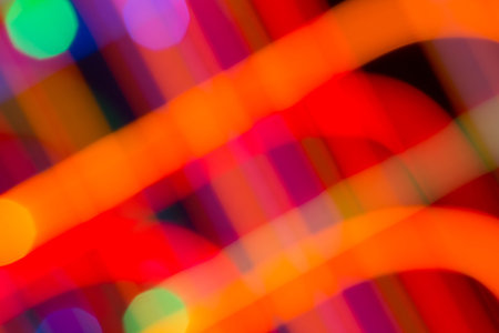 Bright background of dynamic lights.の写真素材