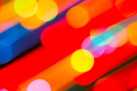 Bright background of dynamic lights.
