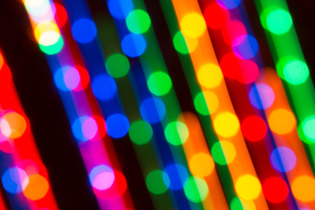 Bright background of dynamic lightsの写真素材