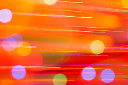 Abstract picture of bright colored dynamic lightsの写真素材