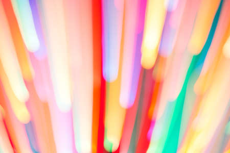 Abstract picture of bright colored dynamic lightsの写真素材