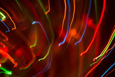 Beautiful abstract background of bright colored dynamic lights