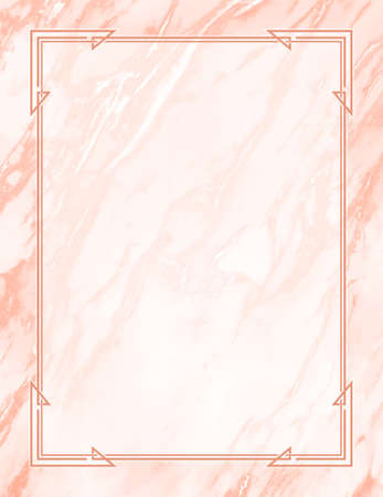 framework for photo or congratulation vintage background with frame, illustration of marble frame with calming coral color design, applicable for banner, billboard, social media, e commerce, sign shopのイラスト素材