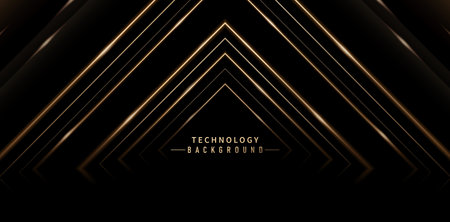 Triangle Glowing Frame displaying product backgrounds, applicable for sign corporate business, social media post, billboard agency advertising, ads campaign, motion video, landing page, website headerのイラスト素材