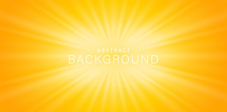 vector illustration of sunray orange background for ecommerce sign retail shopping, advertisement business agency, ads campaign marketing, backdrops space, landing pages, header weのイラスト素材