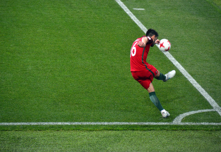 Football match between Portugal and Mexico in Moscow on June 2, 2017のeditorial素材