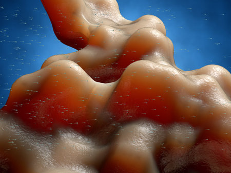 Spermatozoons sperms cell egg 3d render.
