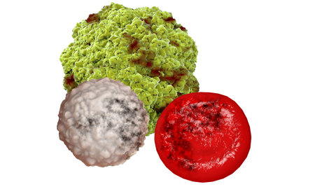 Virus, bacteria, microbe medical anatomy concept  isolate