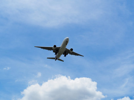 Airplane in the sky