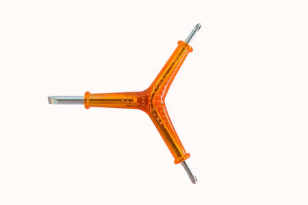 Phillips screwdriver,screwdriver isolated on white backgroundの写真素材