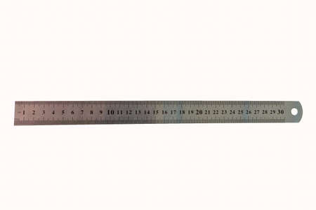 Ruler isolated on white backgroundの写真素材