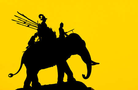 Warrior elephantの写真素材