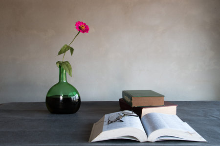 Reading room still life