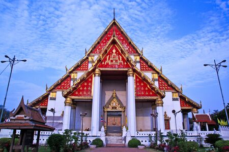 Old Temple of Ayutthaya, Thailand,の写真素材
