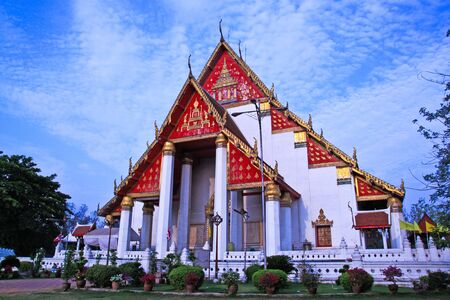 Old Temple of Ayutthaya, Thailand,の写真素材