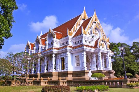 Buddhist Sanctuary,Thailandの写真素材