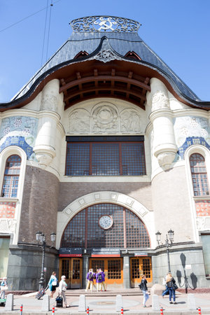 Russia, Moscow, 10 April. 2018: Yaroslavsky railway stationのeditorial素材