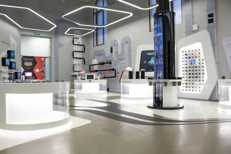 Russia, Moscow, VDNH, October, 12, 2019:  Pavilion 25, Oil, interactive museum.のeditorial素材