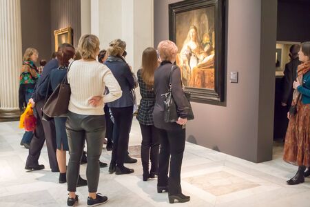 Moscow, Russia - April 03 2018: Pushkin Museumof Fine Artsのeditorial素材