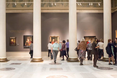 Moscow, Russia - April 03 2018: Pushkin Museumof Fine Artsのeditorial素材