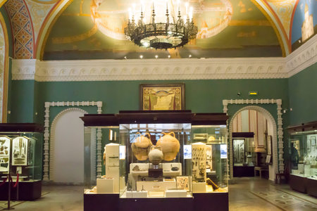 MOSCOW; RUSSIA - DECEMBER 13; 2017: The State Historical Museum The largest museum of national history of the Russia; is located on Red Square.のeditorial素材