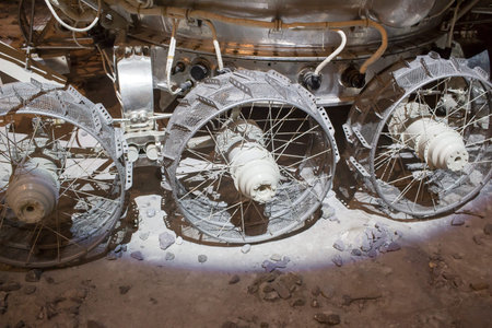 Russia, Moscow, 11.30.2017: Moon Walker One (Lunokhod 1) - First Unmanned Lunar Rovers. Museum of...