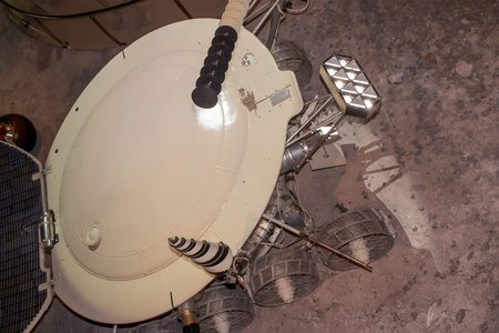 Russia, Moscow, 30.11.2017: Moon Walker One ( Lunokhod 1)  - First Unmanned Lunar Rovers.  Museum of...
