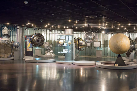 Russia, Moscow, 30.11.2017: Space museum exposition.