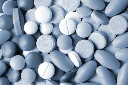 Multicolored tablets  backgroundの写真素材