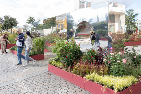Moscow, Russia - September 06, 2021: Open International festival and competition of urban landscape...
