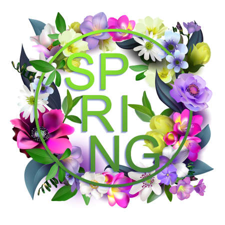 spring backgroundのイラスト素材