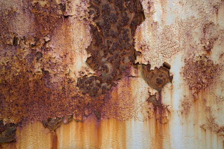 Rust on steel metal old texture background.