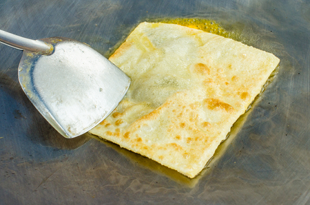 Roti, dessert in Thai style with milk and sugarの写真素材