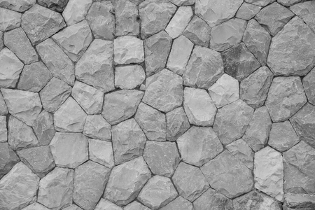 Fragment of a wall from a chipped stoneの写真素材