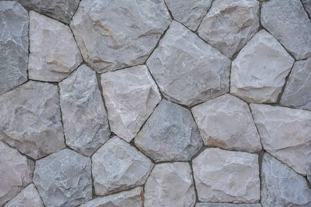 Fragment of a wall from a chipped stoneの写真素材