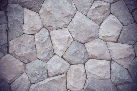 Fragment of a wall from a chipped stoneの写真素材