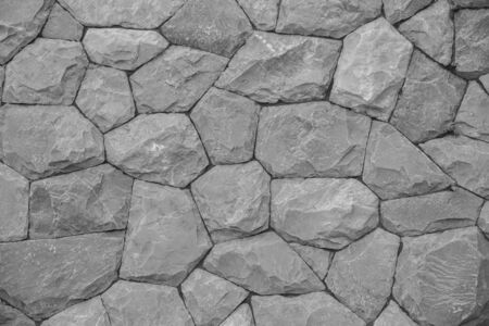 Fragment of a wall from a chipped stoneの写真素材