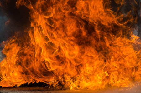 Blaze fire flame background and textured
