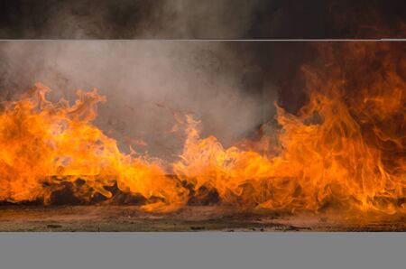 Blaze fire flame background and texturedの写真素材
