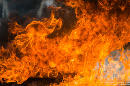 Blaze fire flame background and textured